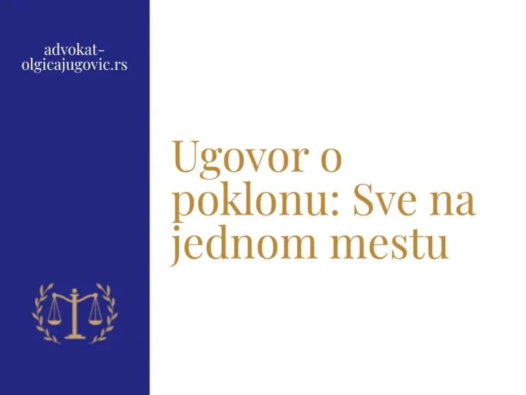 Vizual za blog objavu o ugovoru o poklonu.