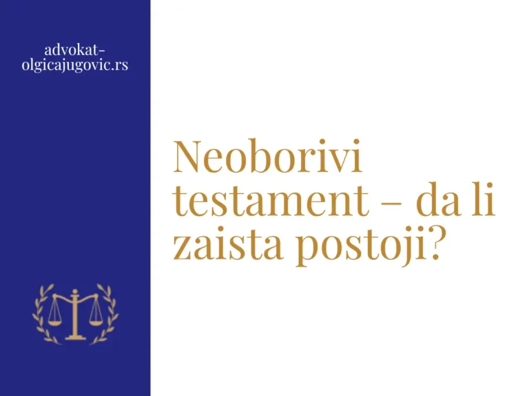 Vizual za blog objavu o neoborivom testamentu.